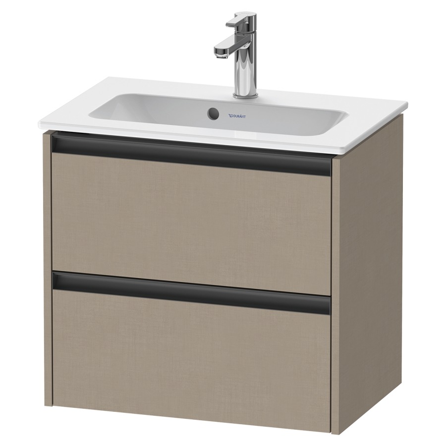 Élément inférieur KETHO.2
Compact, 61,0 x 54,9 x 39,0 cm
suspendu, élément à 2 tiroirs
pour lavabo 211 380