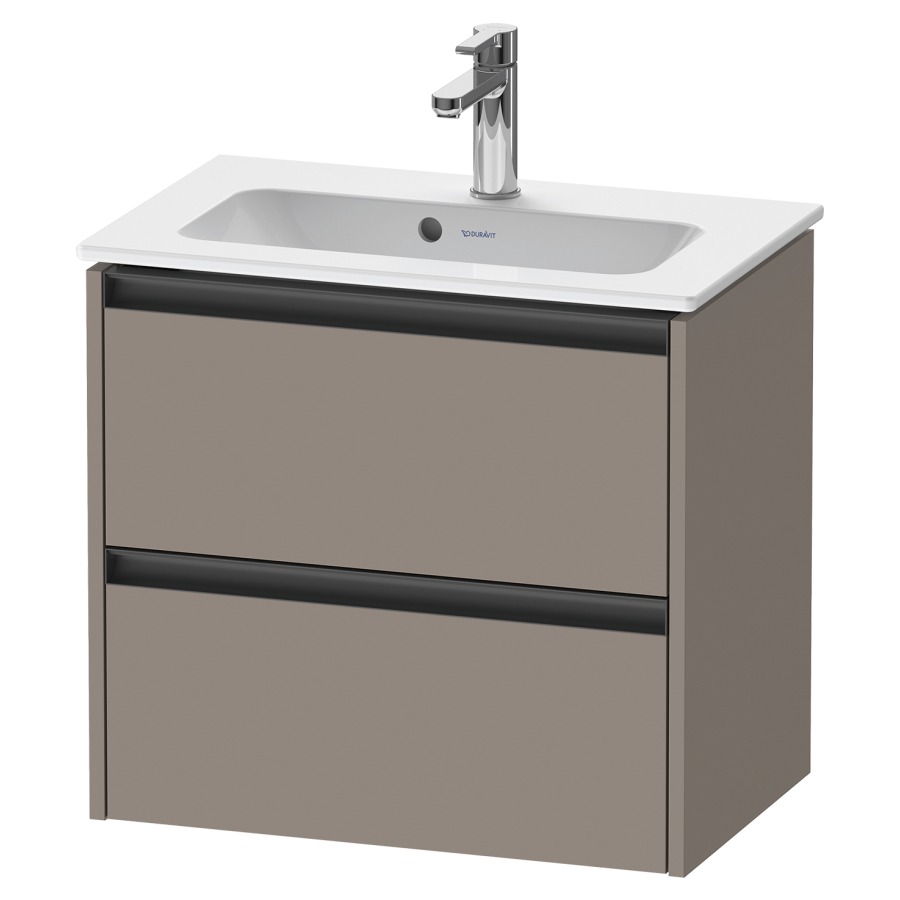 Élément inférieur KETHO.2
Compact, 61,0 x 54,9 x 39,0 cm
suspendu, élément à 2 tiroirs
pour lavabo 211 380