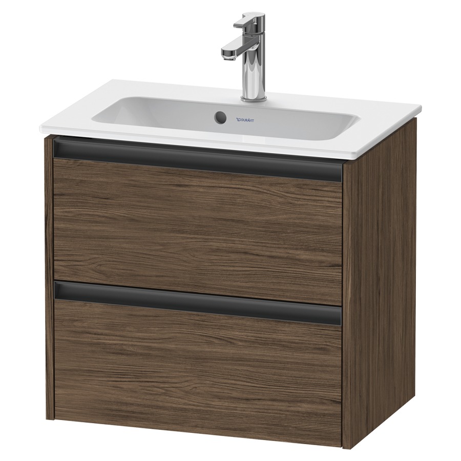 Élément inférieur KETHO.2
Compact, 61,0 x 54,9 x 39,0 cm
suspendu, élément à 2 tiroirs
pour lavabo 211 380