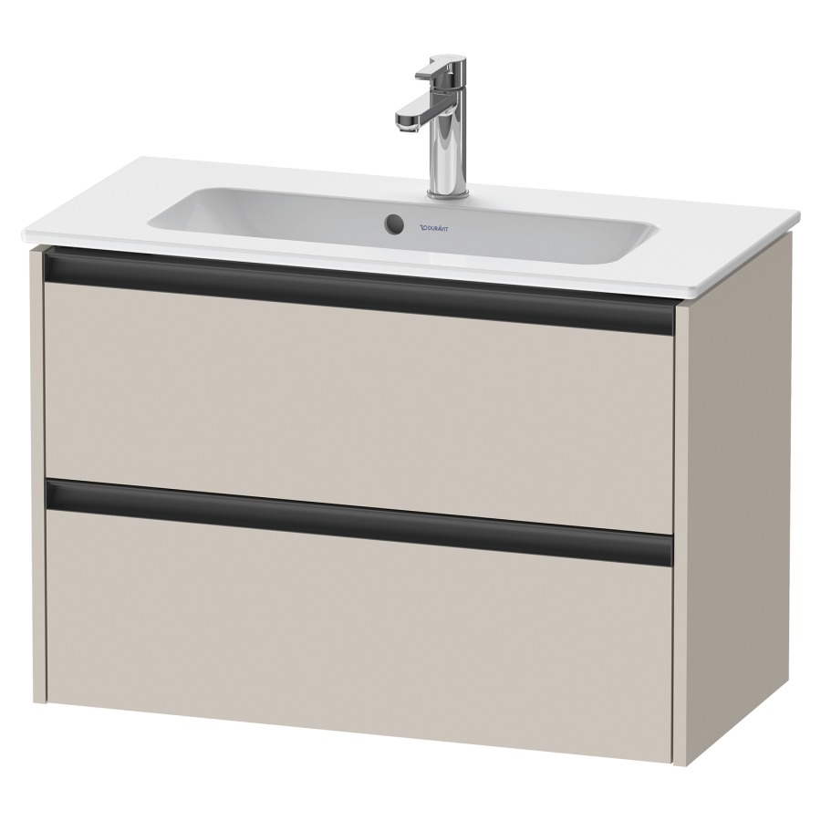 Élément inférieur KETHO.2
Compact, 81,0 x 54,9 x 39,0 cm
suspendu, élément à 2 tiroirs
pour lavabo 211 381