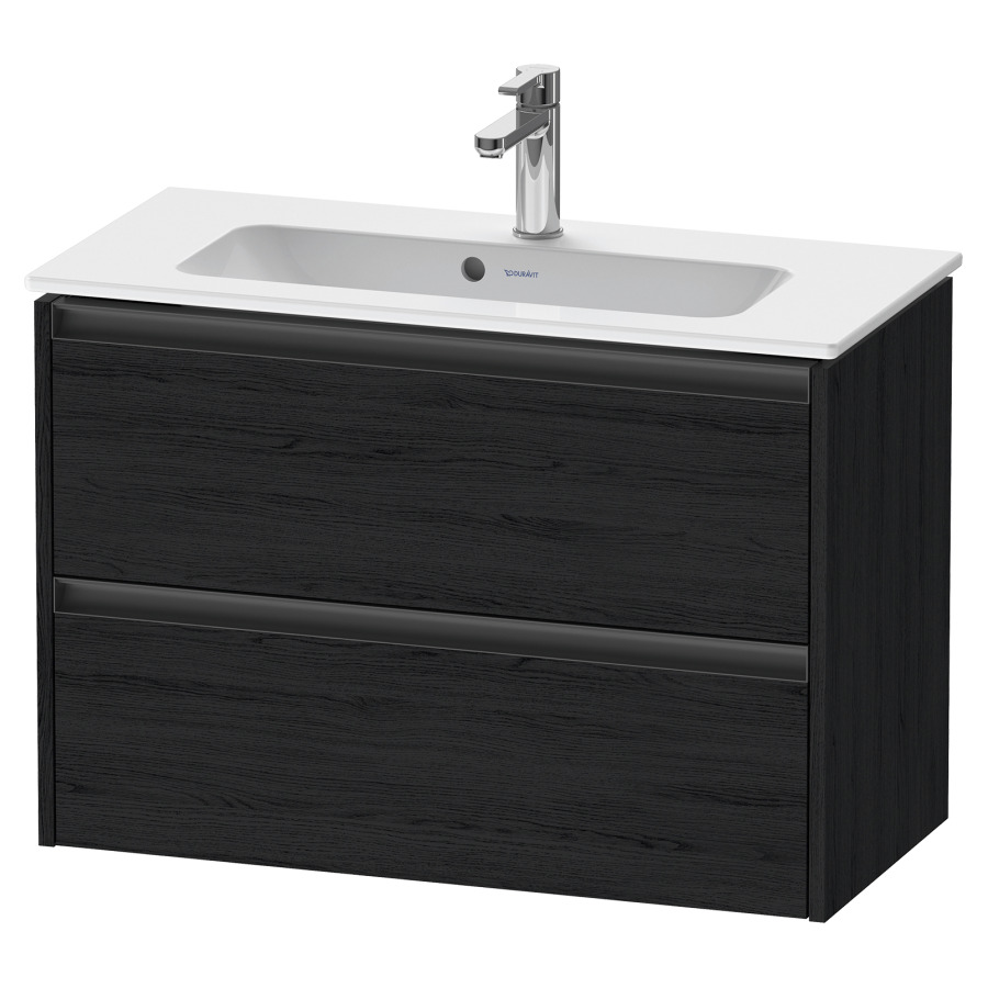 Élément inférieur KETHO.2
Compact, 81,0 x 54,9 x 39,0 cm
suspendu, élément à 2 tiroirs
pour lavabo 211 381