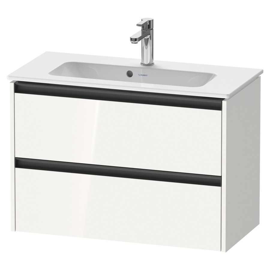 Élément inférieur KETHO.2
Compact, 81,0 x 54,9 x 39,0 cm
suspendu, élément à 2 tiroirs
pour lavabo 211 381