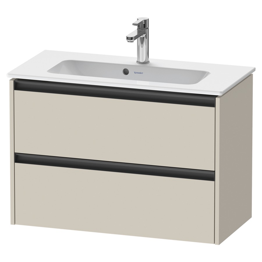 Élément inférieur KETHO.2
Compact, 81,0 x 54,9 x 39,0 cm
suspendu, élément à 2 tiroirs
pour lavabo 211 381