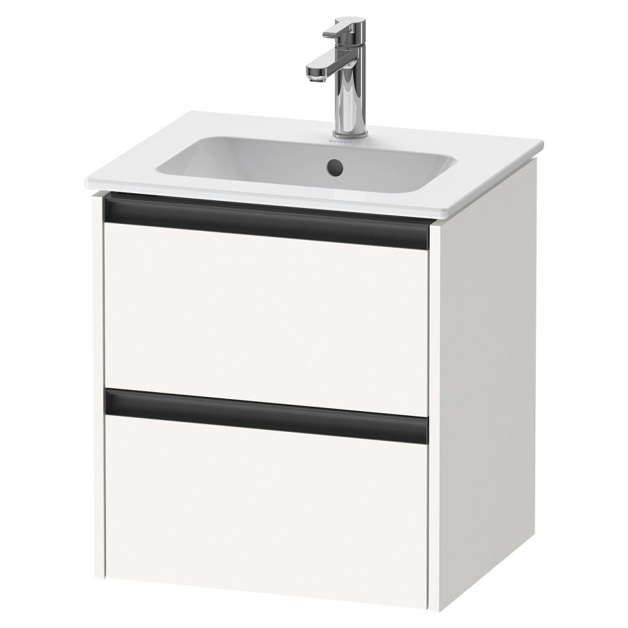 Élément inférieur KETHO.2
51,0 x 54,9 x 42,0 cm
suspendu, élément à 2 tiroirs
pour lavabo 211 194