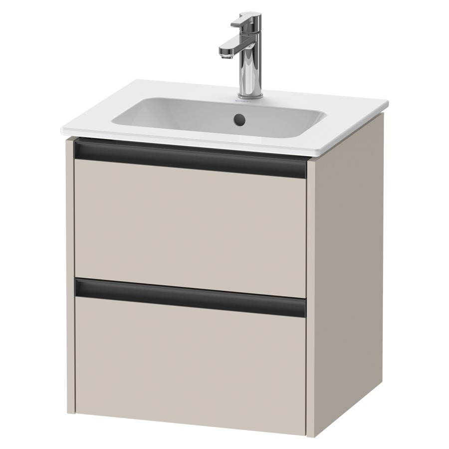 Élément inférieur KETHO.2
51,0 x 54,9 x 42,0 cm
suspendu, élément à 2 tiroirs
pour lavabo 211 194