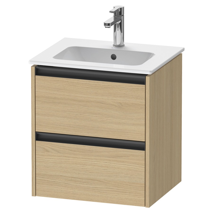 Élément inférieur KETHO.2
51,0 x 54,9 x 42,0 cm
suspendu, élément à 2 tiroirs
pour lavabo 211 194