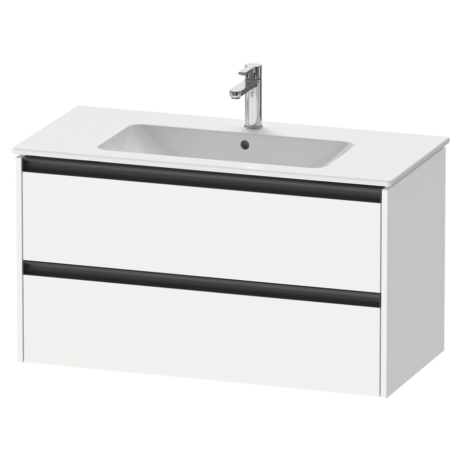 Élément inférieur KETHO.2
101,0 x 55,0 x 48,0 cm
suspendu, élément à 2 tiroirs
pour lavabo 212 330