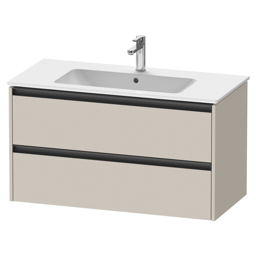 Élément inférieur KETHO.2
101,0 x 55,0 x 48,0 cm
suspendu, élément à 2 tiroirs
pour lavabo 212 330