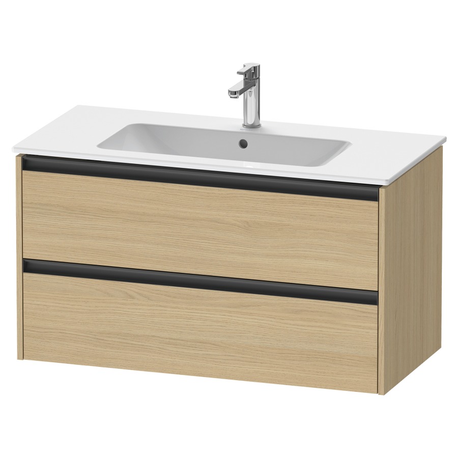 Élément inférieur KETHO.2
101,0 x 55,0 x 48,0 cm
suspendu, élément à 2 tiroirs
pour lavabo 212 330