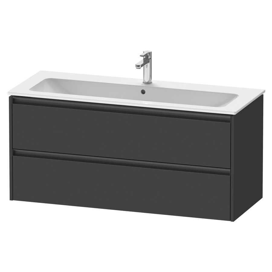 Élément inférieur KETHO.2
121,0 x 55,0 x 48,0 cm
suspendu, élément à 2 tiroirs
pour lavabo 212 331, 212 193