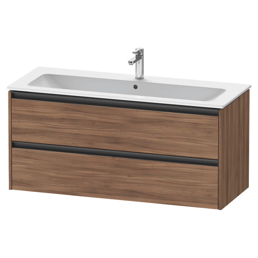 Élément inférieur KETHO.2
121,0 x 55,0 x 48,0 cm
suspendu, élément à 2 tiroirs
pour lavabo 212 331, 212 193
