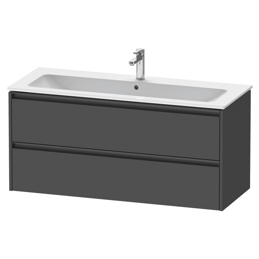 Élément inférieur KETHO.2
121,0 x 55,0 x 48,0 cm
suspendu, élément à 2 tiroirs
pour lavabo 212 331, 212 193