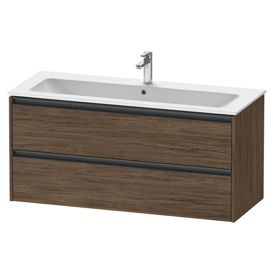 Élément inférieur KETHO.2
121,0 x 55,0 x 48,0 cm
suspendu, élément à 2 tiroirs
pour lavabo 212 331, 212 193