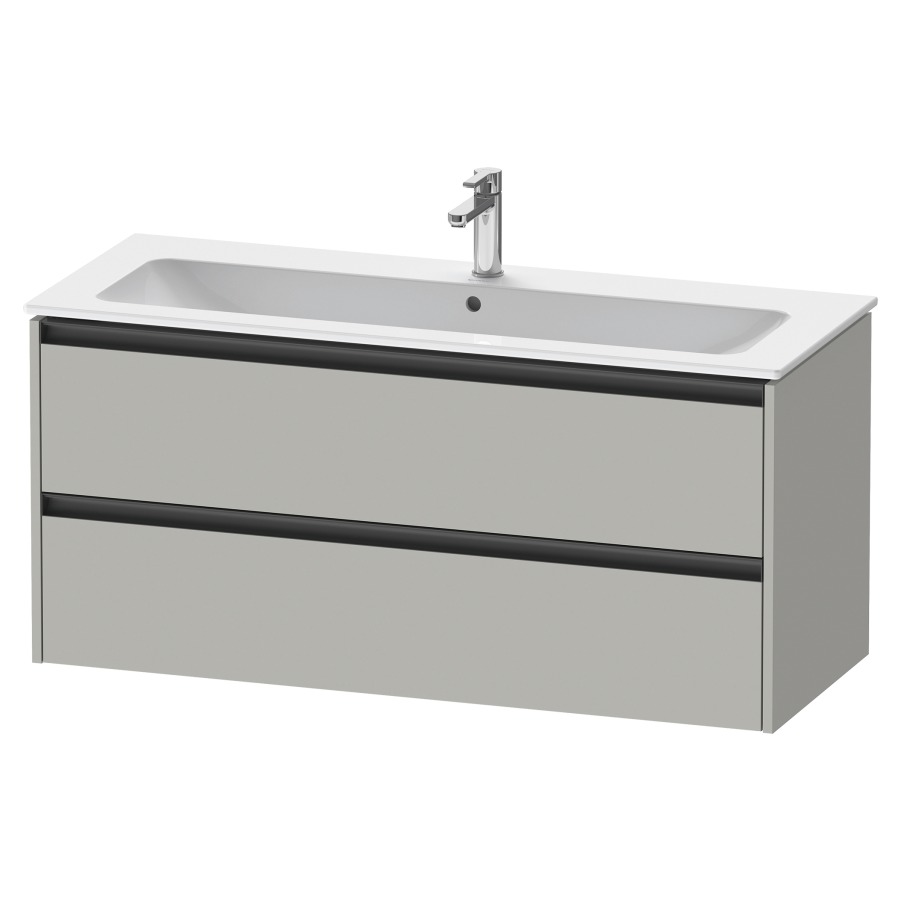 Élément inférieur KETHO.2
121,0 x 55,0 x 48,0 cm
suspendu, élément à 2 tiroirs
pour lavabo 212 331, 212 193