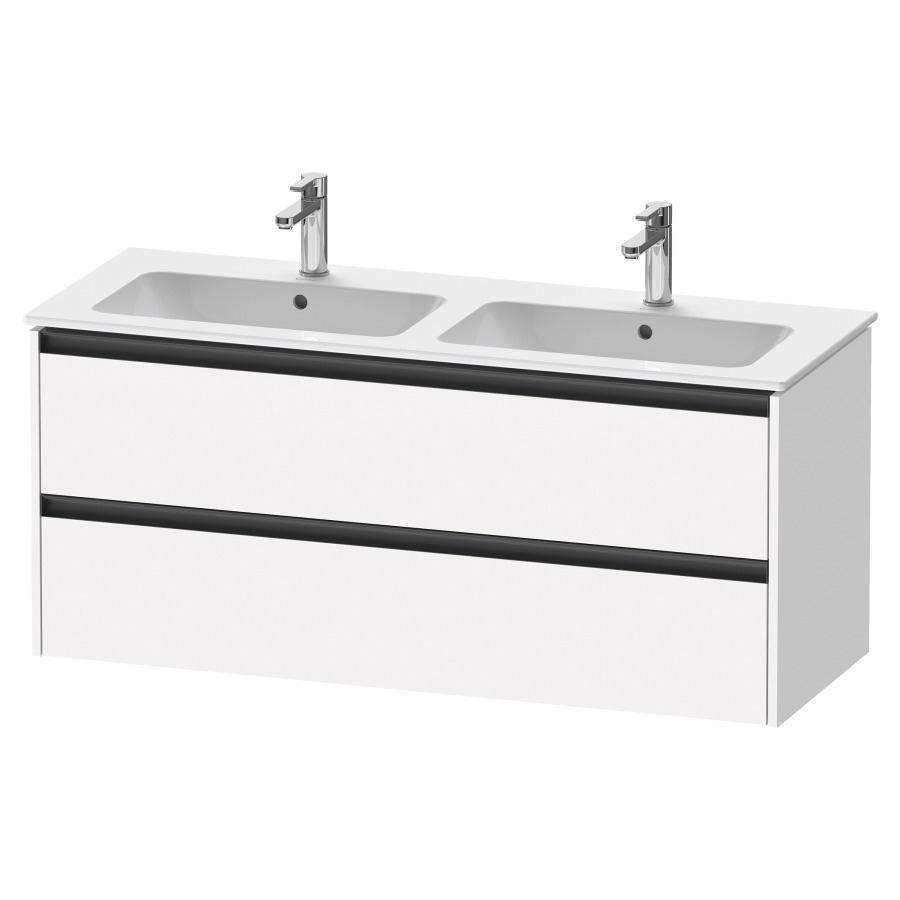 Élément inférieur KETHO.2
128,0 x 55,0 x 48,0 cm
suspendu, élément à 2 tiroirs
pour lavabo double 212 332