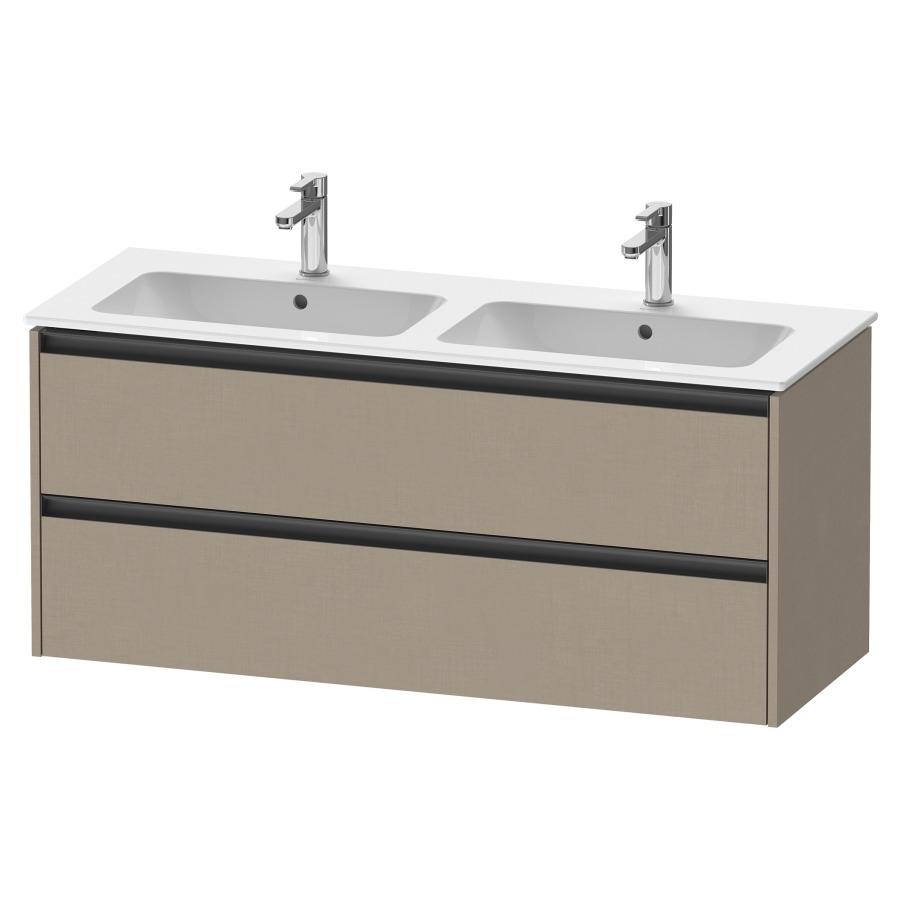 Élément inférieur KETHO.2
128,0 x 55,0 x 48,0 cm
suspendu, élément à 2 tiroirs
pour lavabo double 212 332