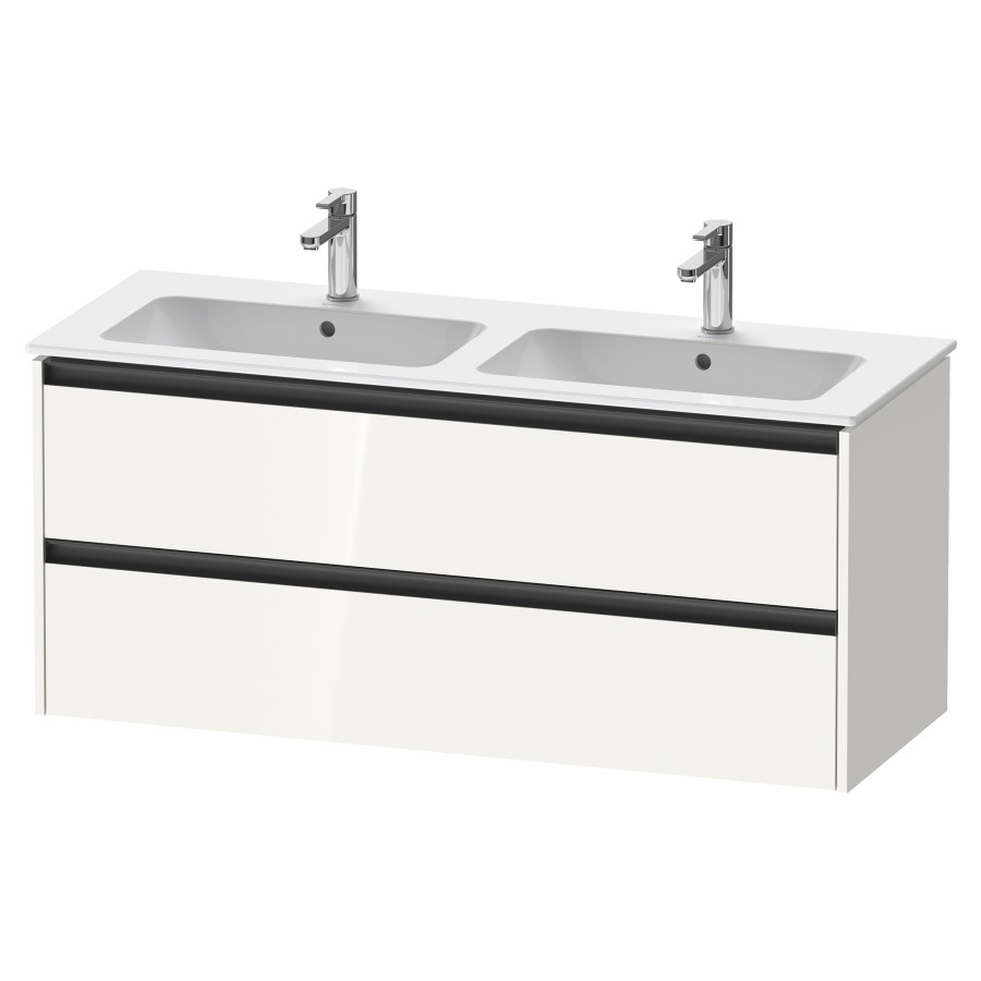 Élément inférieur KETHO.2
128,0 x 55,0 x 48,0 cm
suspendu, élément à 2 tiroirs
pour lavabo double 212 332