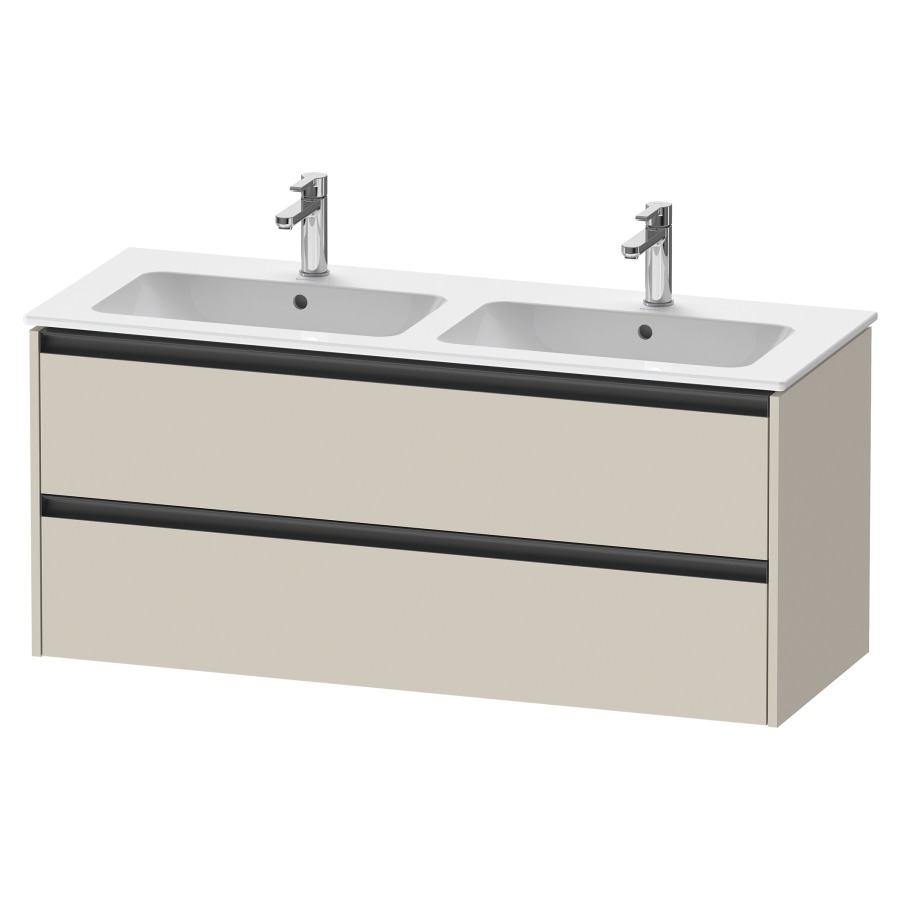 Élément inférieur KETHO.2
128,0 x 55,0 x 48,0 cm
suspendu, élément à 2 tiroirs
pour lavabo double 212 332