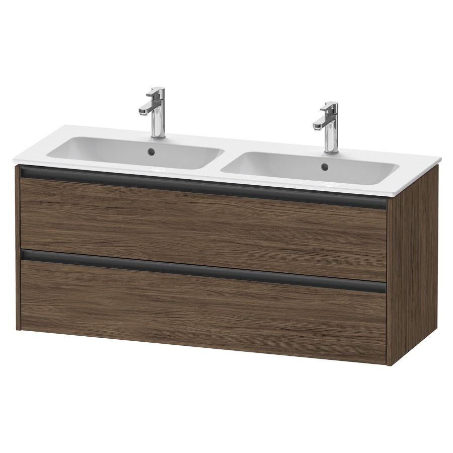 Élément inférieur KETHO.2
128,0 x 55,0 x 48,0 cm
suspendu, élément à 2 tiroirs
pour lavabo double 212 332