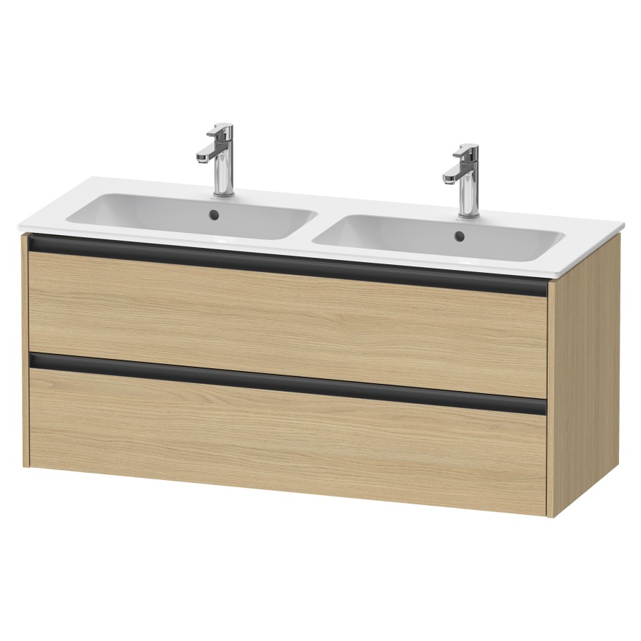 Élément inférieur KETHO.2
128,0 x 55,0 x 48,0 cm
suspendu, élément à 2 tiroirs
pour lavabo double 212 332
