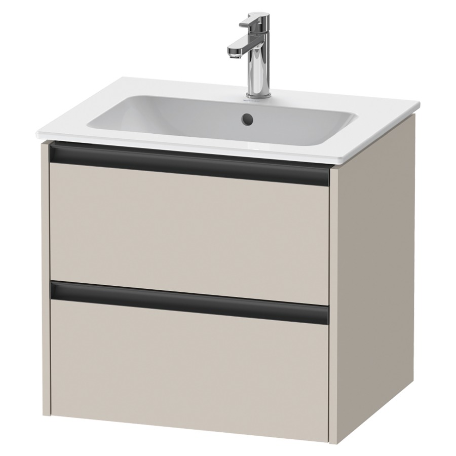 Élément inférieur KETHO.2
61,0 x 55,0 x 48,0 cm
suspendu, élément à 2 tiroirs
pour lavabo 212 329