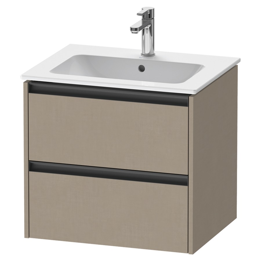 Élément inférieur KETHO.2
61,0 x 55,0 x 48,0 cm
suspendu, élément à 2 tiroirs
pour lavabo 212 329