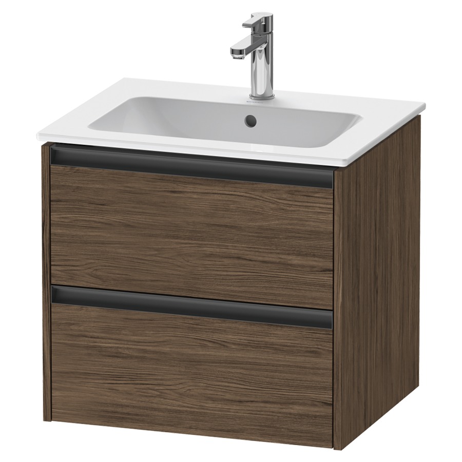Élément inférieur KETHO.2
61,0 x 55,0 x 48,0 cm
suspendu, élément à 2 tiroirs
pour lavabo 212 329