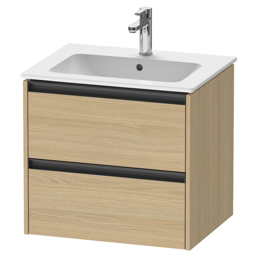 Élément inférieur KETHO.2
61,0 x 55,0 x 48,0 cm
suspendu, élément à 2 tiroirs
pour lavabo 212 329