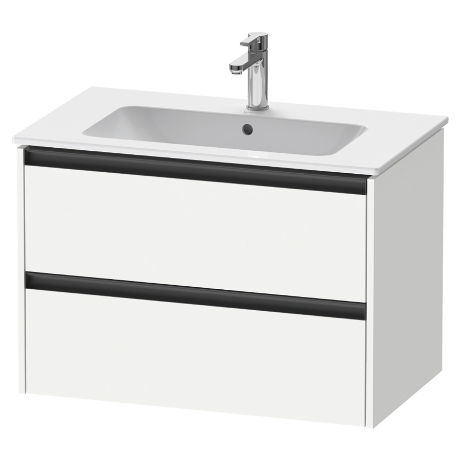 Élément inférieur KETHO.2
81,0 x 55,0 x 48,0 cm
suspendu, élément à 2 tiroirs
pour lavabo 212 317