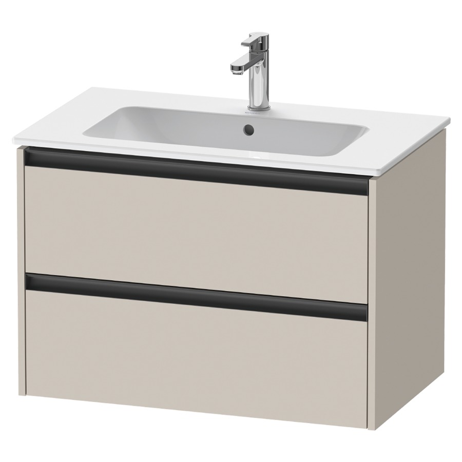 Élément inférieur KETHO.2
81,0 x 55,0 x 48,0 cm
suspendu, élément à 2 tiroirs
pour lavabo 212 317
