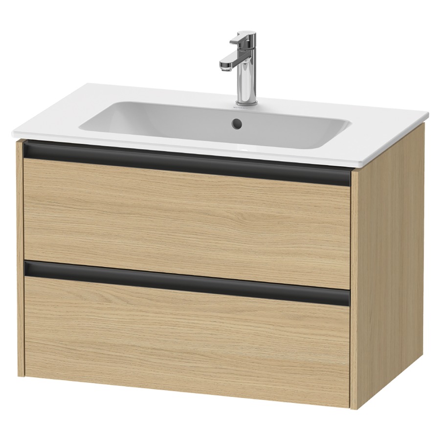 Élément inférieur KETHO.2
81,0 x 55,0 x 48,0 cm
suspendu, élément à 2 tiroirs
pour lavabo 212 317