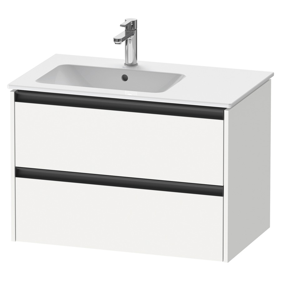 Élément inférieur KETHO.2
81,0 x 54,9 x 48,0 cm
suspendu, élément à 2 tiroirs
pour lavabo à gauche
pour lavabo 212 880
