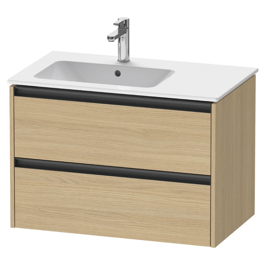 Élément inférieur KETHO.2
81,0 x 54,9 x 48,0 cm
suspendu, élément à 2 tiroirs
pour lavabo à gauche
pour lavabo 212 880