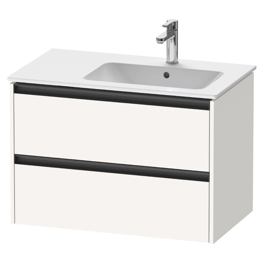 Élément inférieur KETHO.2
81,0 x 54,9 x 48,0 cm
suspendu, élément à 2 tiroirs
pour lavabo à droite
pour lavabo 212 881