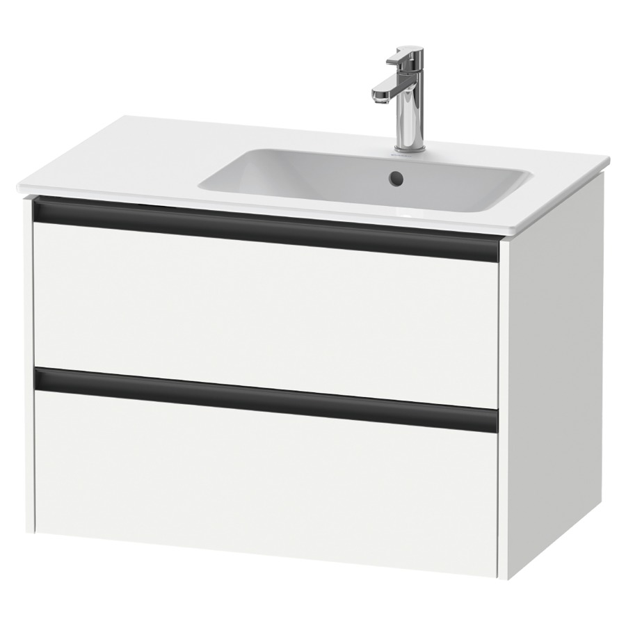 Élément inférieur KETHO.2
81,0 x 54,9 x 48,0 cm
suspendu, élément à 2 tiroirs
pour lavabo à droite
pour lavabo 212 881