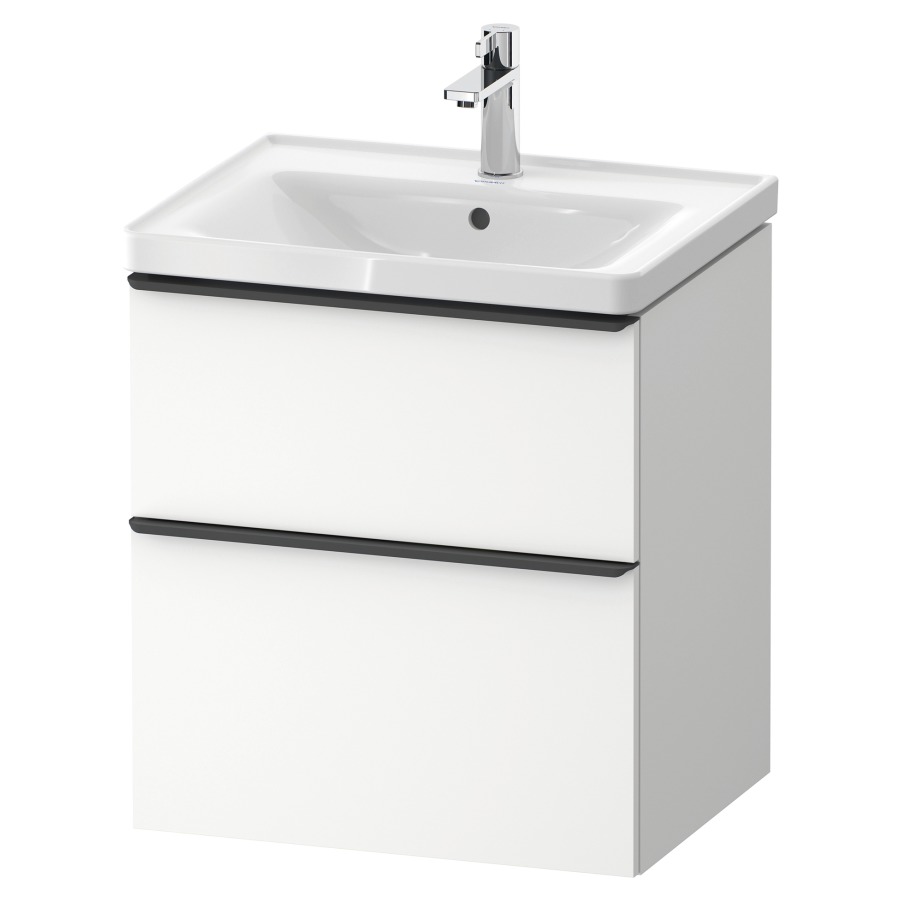 Élément inférieur D-NEO
58,4 x 62,5 x 45,2 cm
suspendu, élément à 2 tiroirs
pour lavabo 213 037
