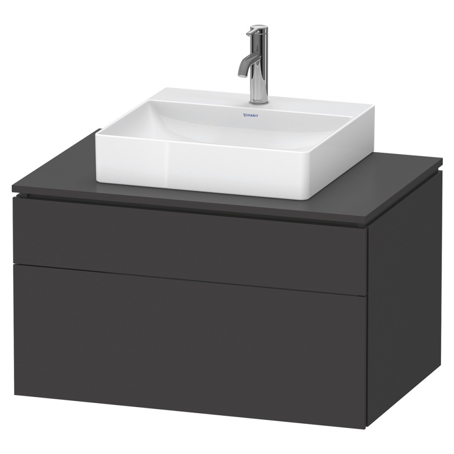 Élément inférieur L-CUBE
82,0 x 48,2 x 55,0 cm
suspendu, élément à 2 tiroirs
découpe de siphon inclus