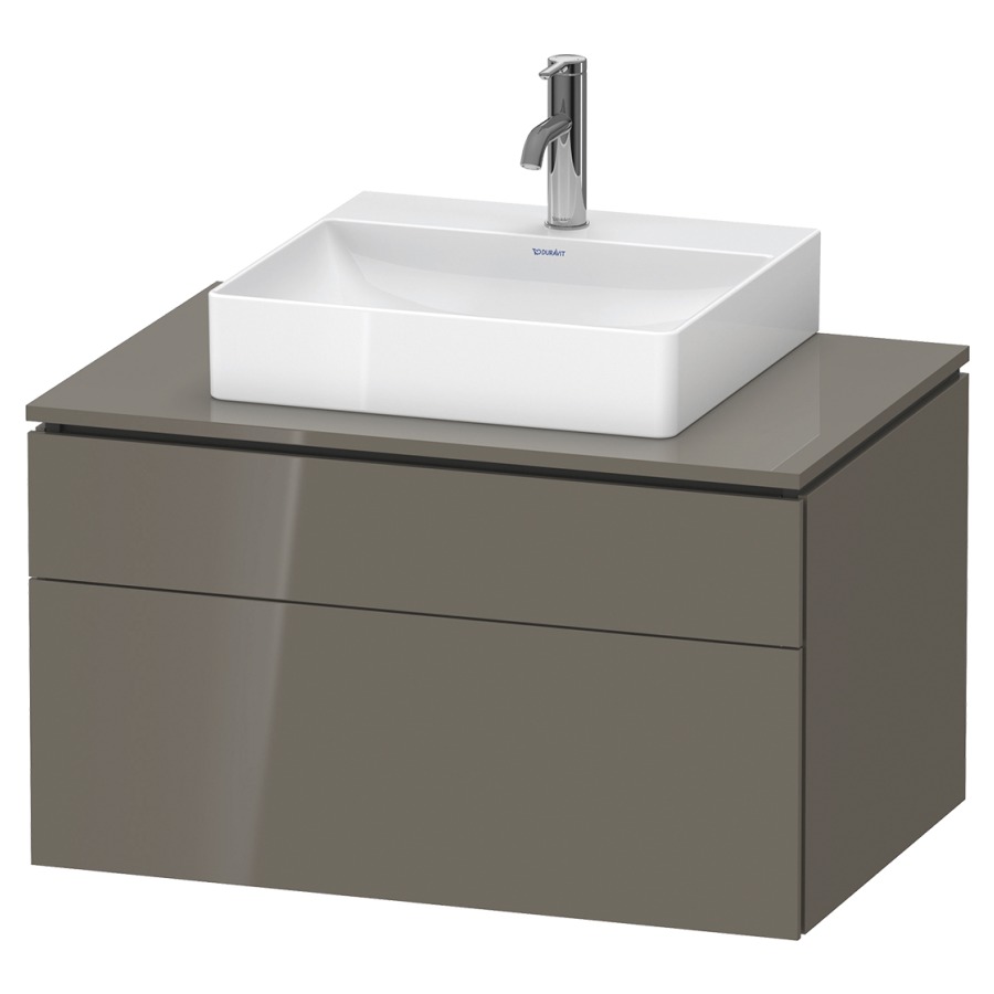 Élément inférieur L-CUBE
82,0 x 48,2 x 55,0 cm
suspendu, élément à 2 tiroirs
découpe de siphon inclus