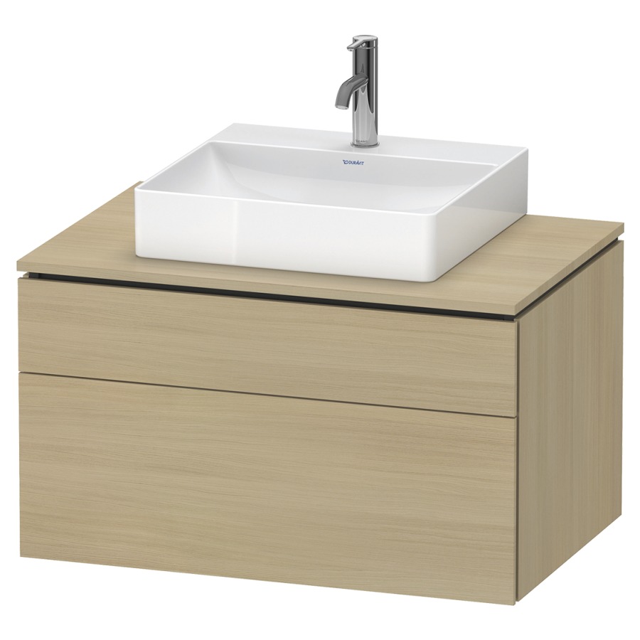 Élément inférieur L-CUBE
82,0 x 48,2 x 55,0 cm
suspendu, élément à 2 tiroirs
découpe de siphon inclus