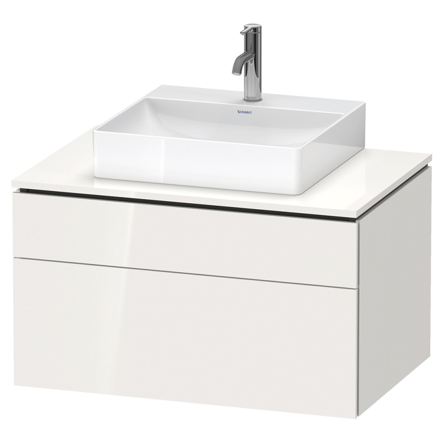Élément inférieur L-CUBE
82,0 x 48,2 x 55,0 cm
suspendu, élément à 2 tiroirs
découpe de siphon inclus