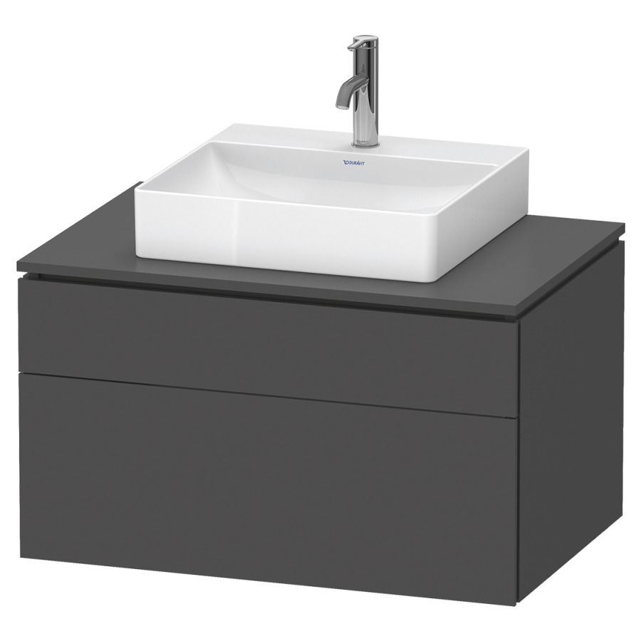 Élément inférieur L-CUBE
82,0 x 48,2 x 55,0 cm
suspendu, élément à 2 tiroirs
découpe de siphon inclus