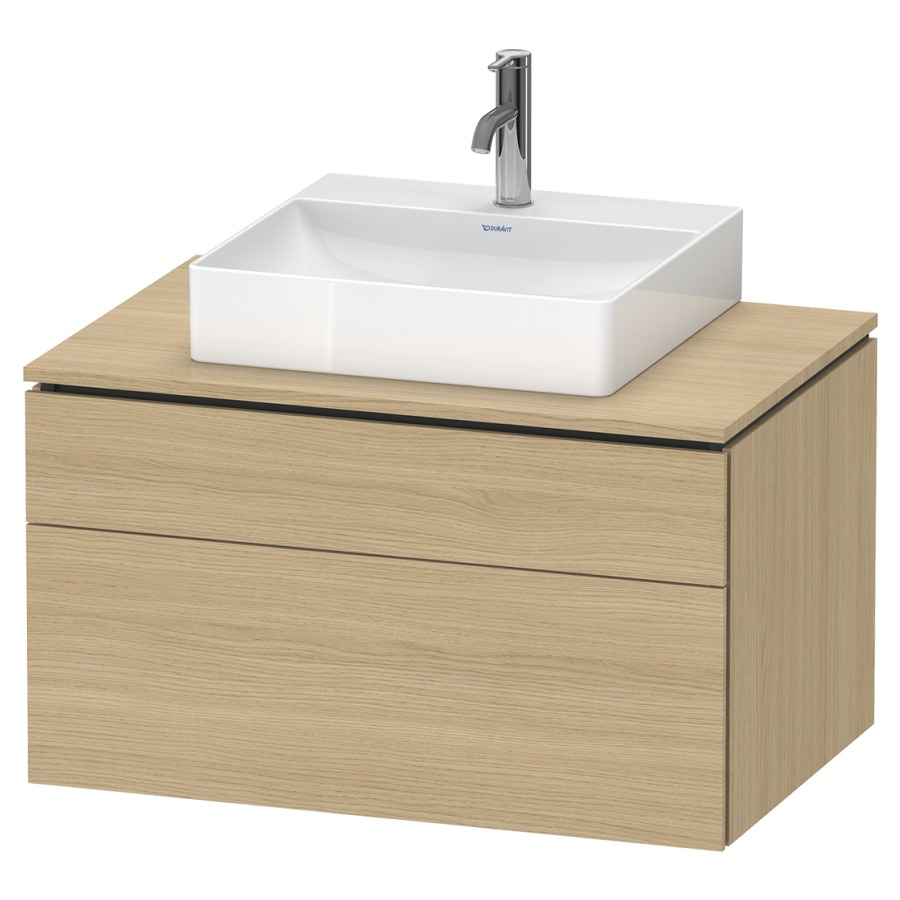 Élément inférieur L-CUBE
82,0 x 48,2 x 55,0 cm
suspendu, élément à 2 tiroirs
découpe de siphon inclus