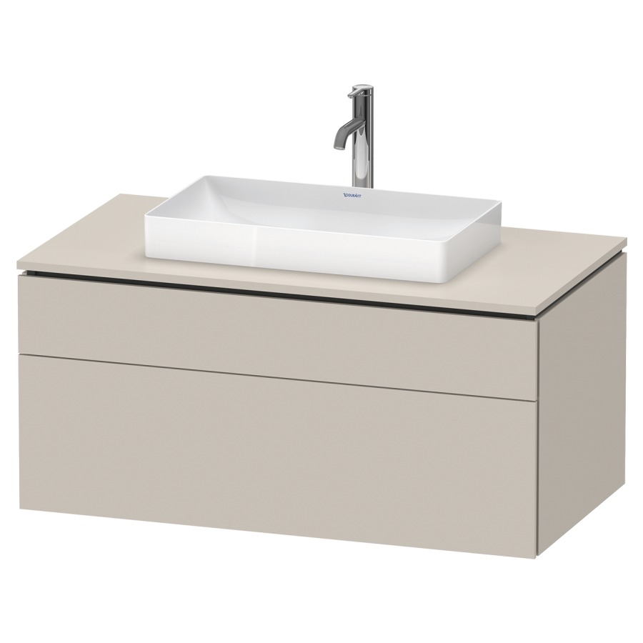Élément inférieur L-CUBE
102,0 x 48,2 x 55,0 cm
suspendu, élément à 2 tiroirs
découpe de siphon inclus