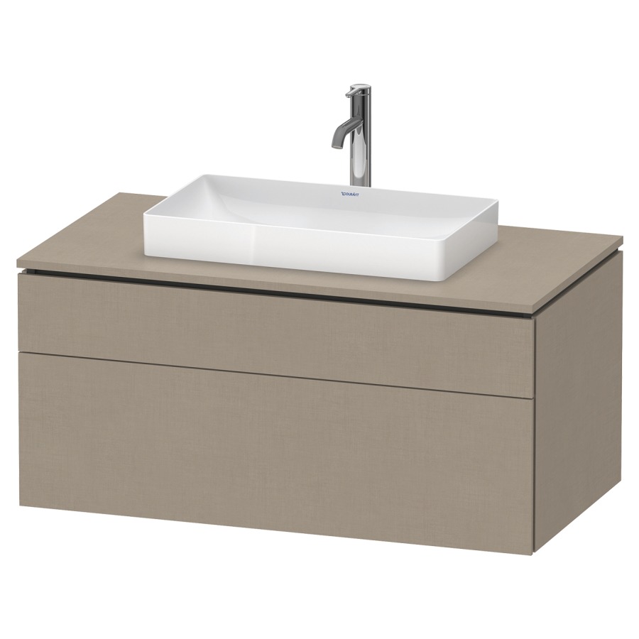 Élément inférieur L-CUBE
102,0 x 48,2 x 55,0 cm
suspendu, élément à 2 tiroirs
découpe de siphon inclus