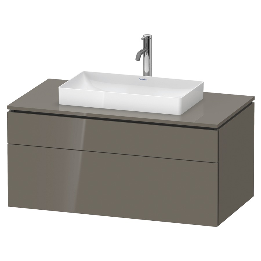 Élément inférieur L-CUBE
102,0 x 48,2 x 55,0 cm
suspendu, élément à 2 tiroirs
découpe de siphon inclus