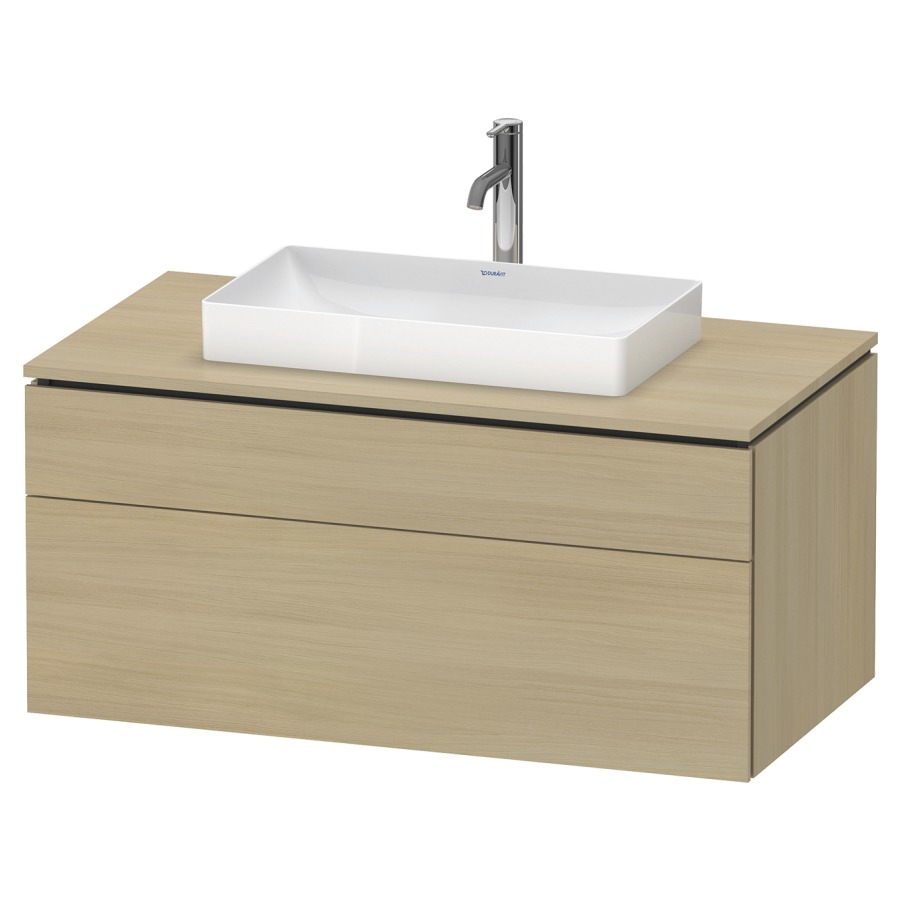 Élément inférieur L-CUBE
102,0 x 48,2 x 55,0 cm
suspendu, élément à 2 tiroirs
découpe de siphon inclus