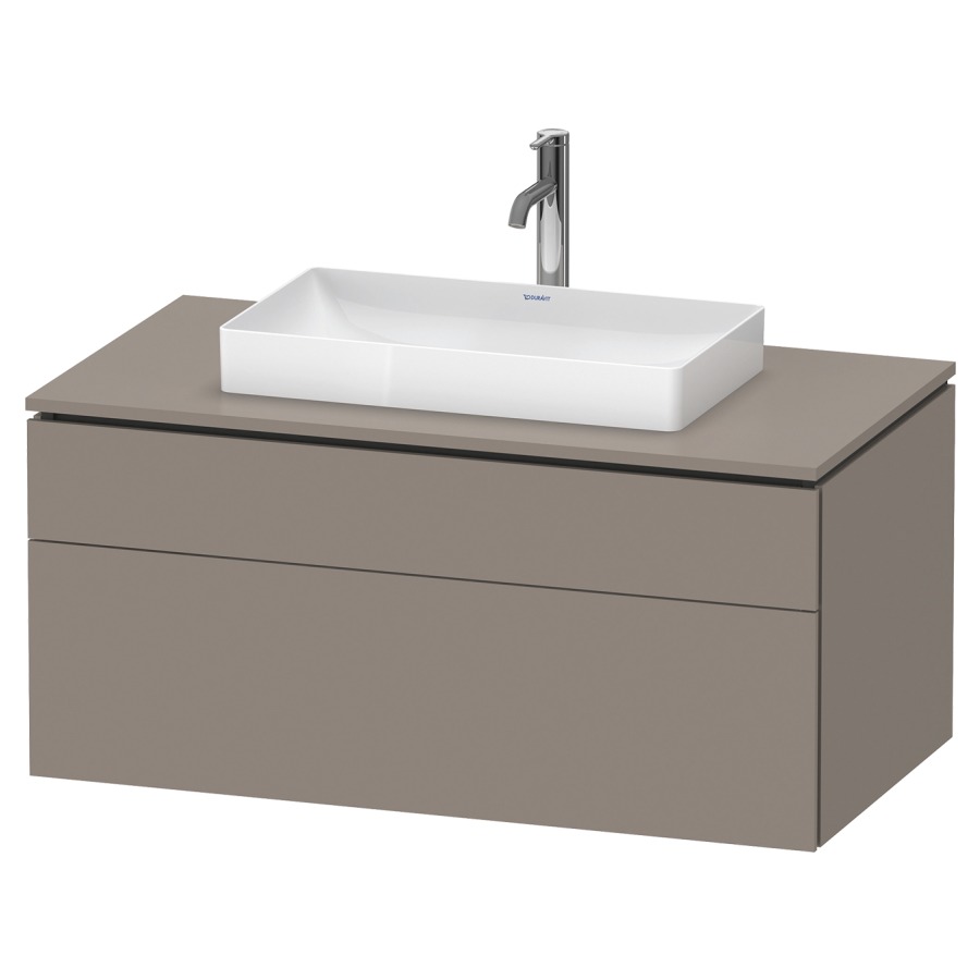 Élément inférieur L-CUBE
102,0 x 48,2 x 55,0 cm
suspendu, élément à 2 tiroirs
découpe de siphon inclus