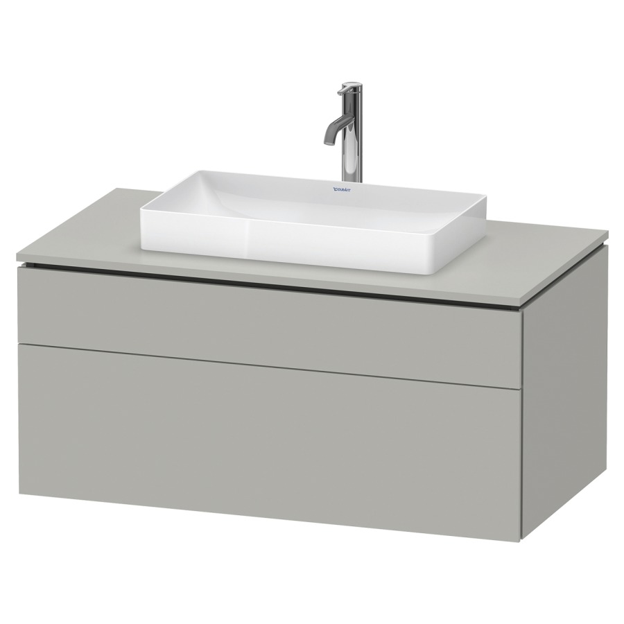 Élément inférieur L-CUBE
102,0 x 48,2 x 55,0 cm
suspendu, élément à 2 tiroirs
découpe de siphon inclus