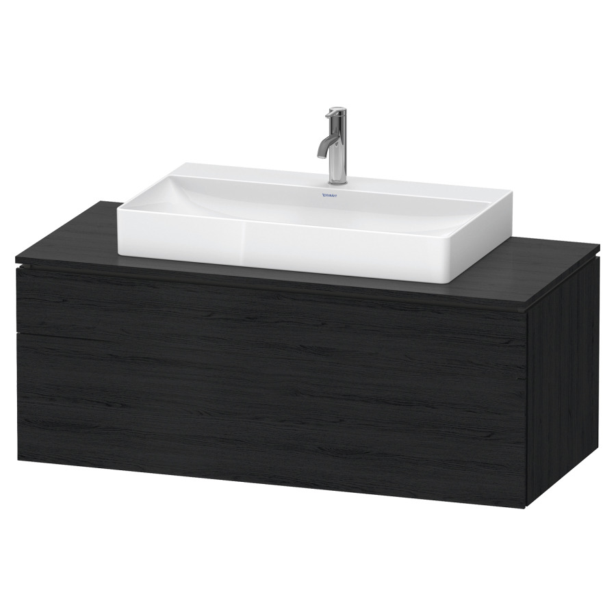 Élément inférieur L-CUBE
122,0 x 48,2 x 55,0 cm
suspendu, élément à 2 tiroirs
découpe de siphon inclus