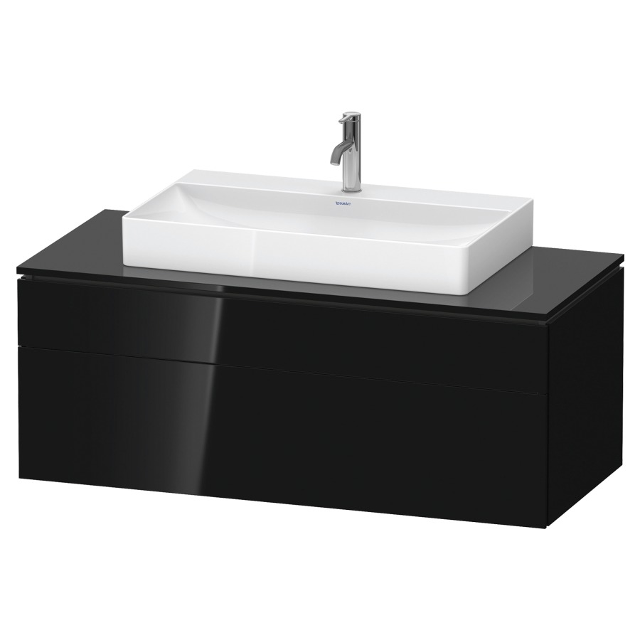 Élément inférieur L-CUBE
122,0 x 48,2 x 55,0 cm
suspendu, élément à 2 tiroirs
découpe de siphon inclus